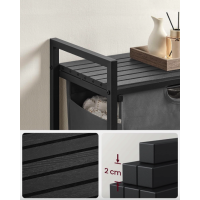 Корзина для белья Leobert Napoli 65 л в стиле Loft серый