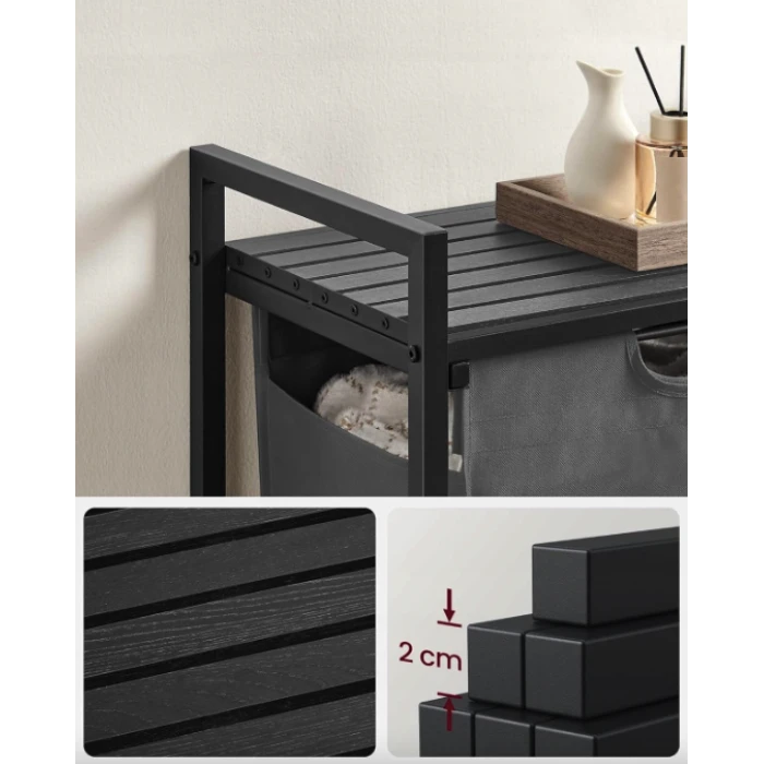 Корзина для белья Leobert Napoli 65 л в стиле Loft серый