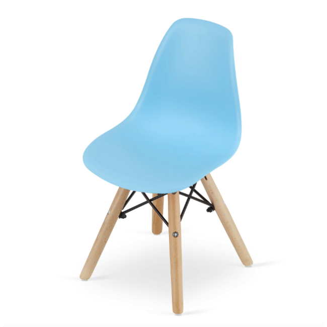 Детский стульчик Leobert Zubi со спинкой голубой