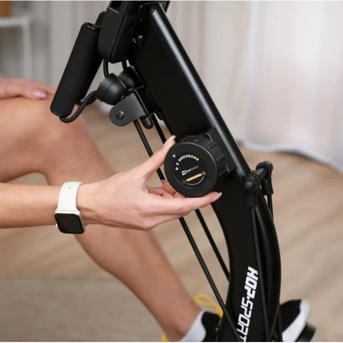 Горизонтальний велотренажер Hop-Sport HS-045L Volt магнітний золотистий