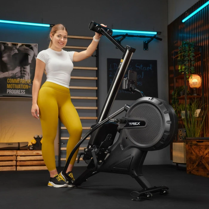 Гребний тренажер Trex Sport APRON TX-880RM аеромагнітний чорний