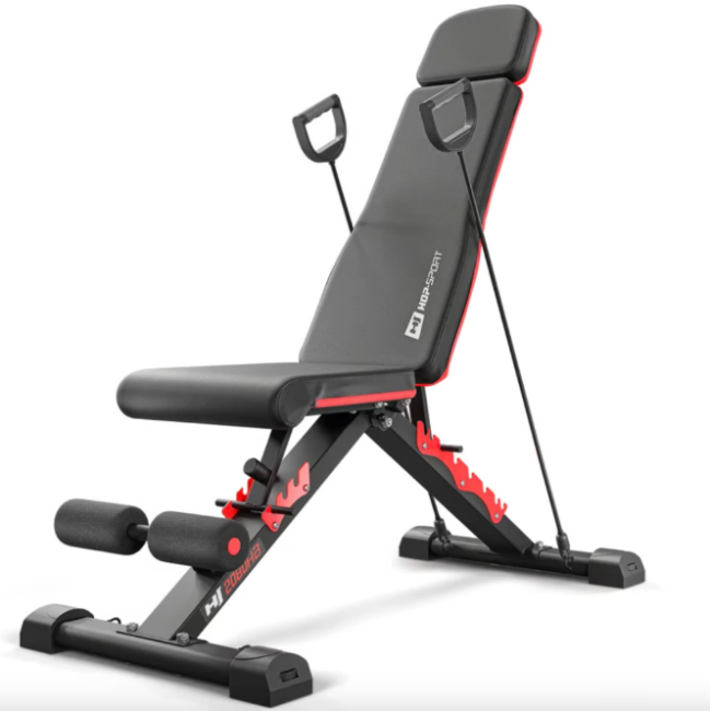 Набор Elitum Titan гантели 2х31кг со скамьей Hop-Sport HS-2080 HB