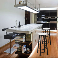 Комплект барних стільців Costway Eugad з підставкою для ніг білий