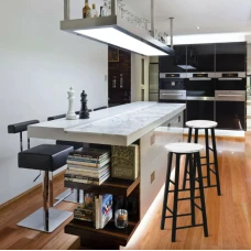 Комплект барних стільців Costway Eugad з підставкою для ніг білий