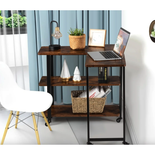 Стол L-образный Costway King вращающийся в стиле Loft