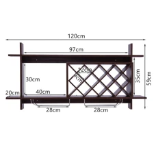 Настенная винная стойка Costway Kasta в стиле Loft