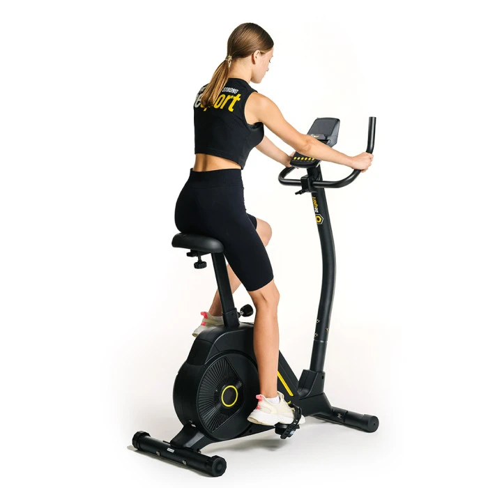 Велотренажер Besport BS-6047 MAYBIKE электромагнитный черно-желтый