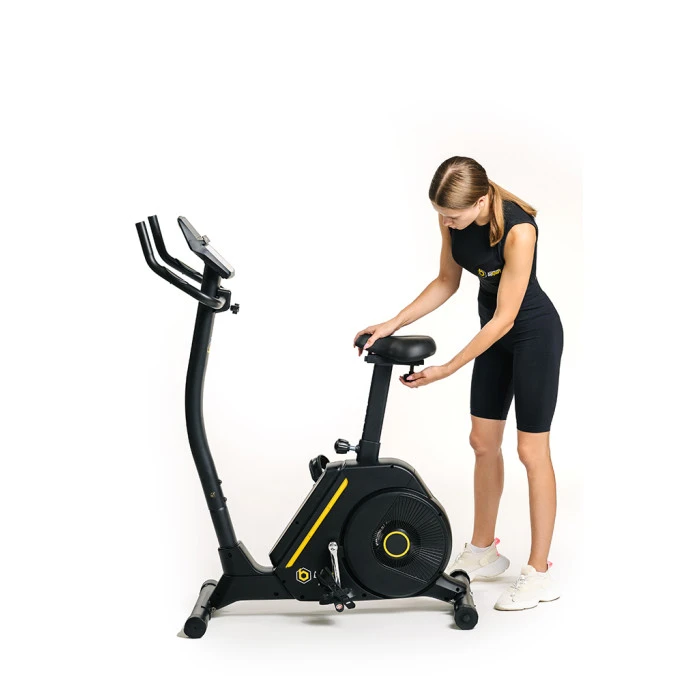 Велотренажер Besport BS-6047 MAYBIKE электромагнитный черно-желтый