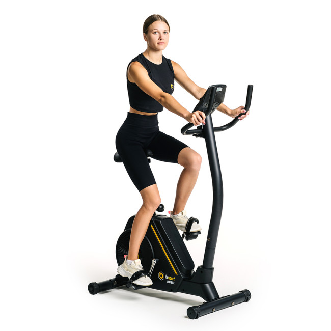 Велотренажер Besport BS-6047 MAYBIKE электромагнитный черно-желтый