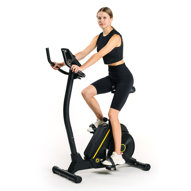 Велотренажер Besport BS-6047 MAYBIKE электромагнитный черно-желтый