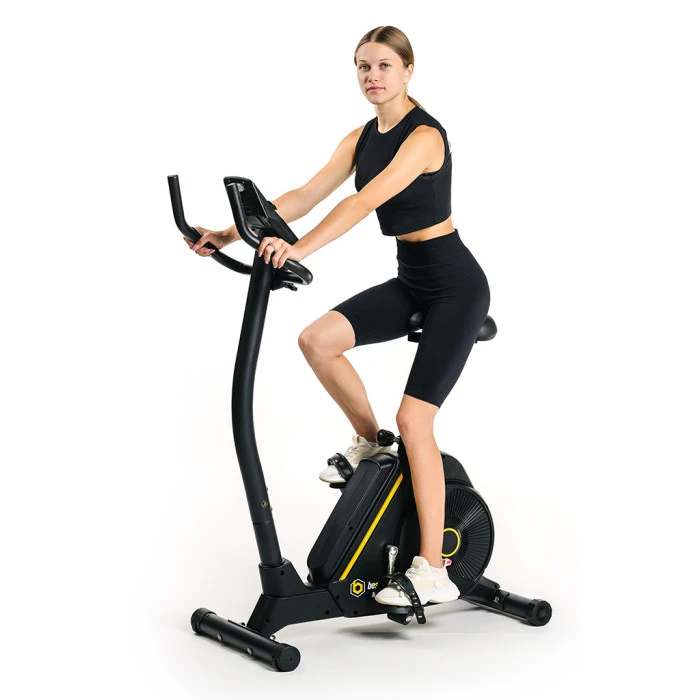 Велотренажер Besport BS-6047 MAYBIKE электромагнитный черно-желтый
