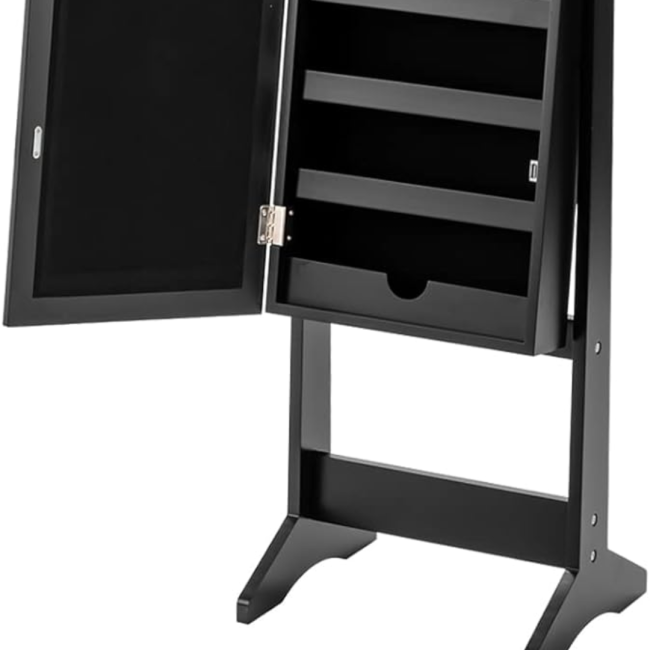 Напольное зеркало-шкаф Chomik PAKS черный