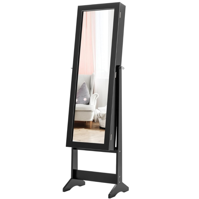 Напольное зеркало-шкаф Chomik PAKS черный