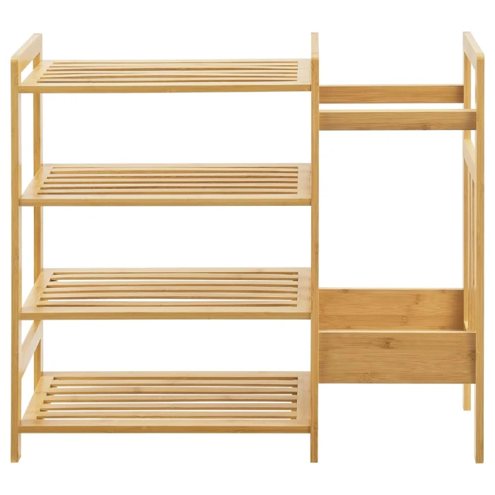 Бамбуковая полка Chomik AVENUE для обуви с подставкой для зонтов