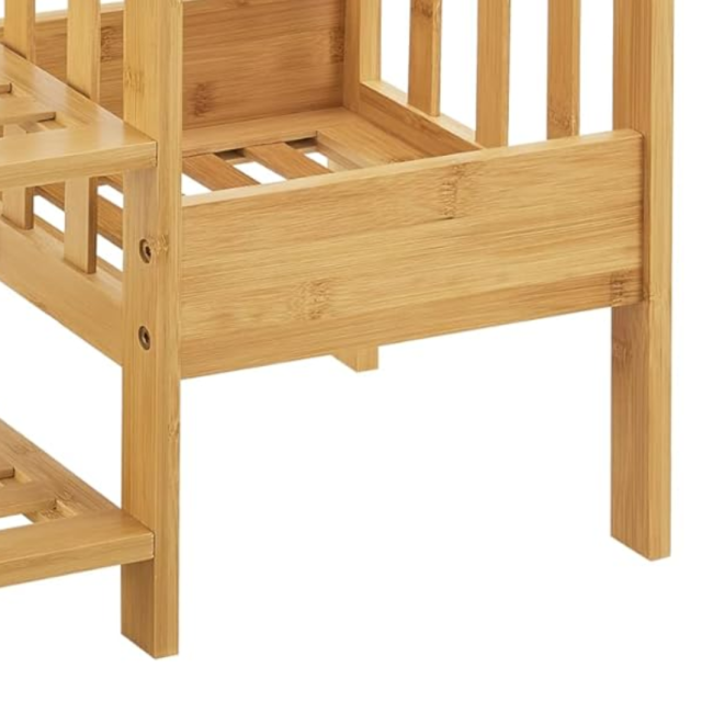 Бамбуковая полка Chomik AVENUE для обуви с подставкой для зонтов