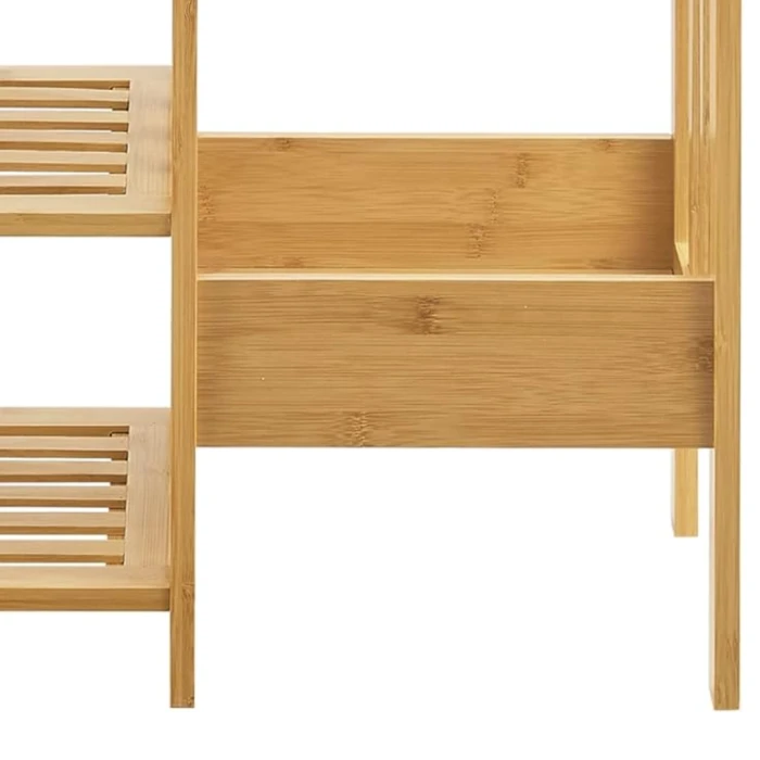 Бамбуковая полка Chomik AVENUE для обуви с подставкой для зонтов