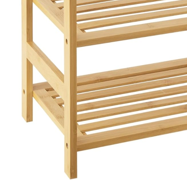 Бамбуковая полка Chomik AVENUE для обуви с подставкой для зонтов