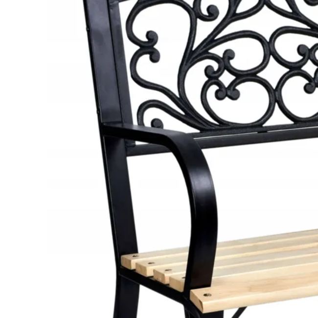 Лавка для саду Chomik GARDEN LINE SUNNY з декоративною спинкою