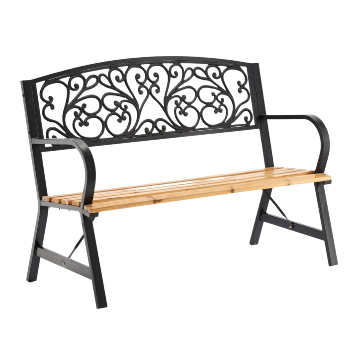 Лавка для саду Chomik GARDEN LINE SUNNY з декоративною спинкою