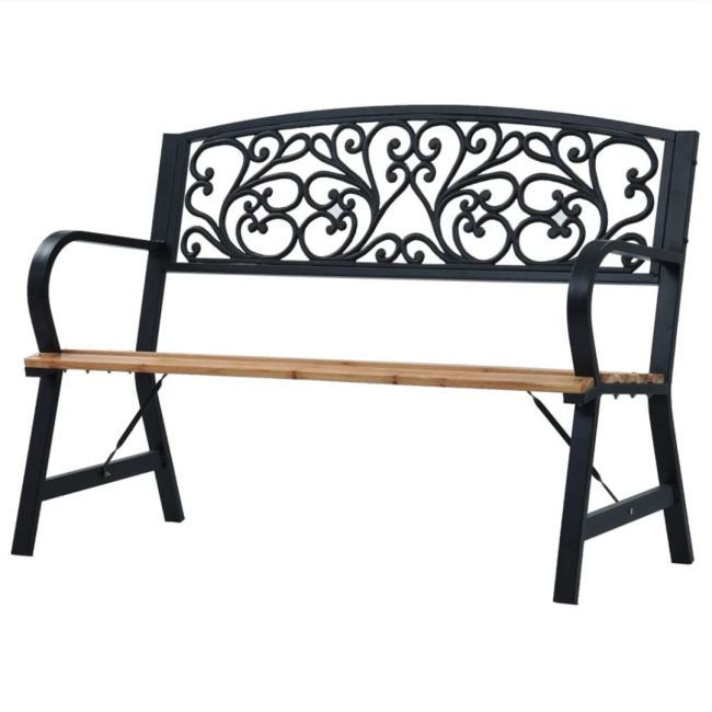 Лавка для саду Chomik GARDEN LINE SUNNY з декоративною спинкою