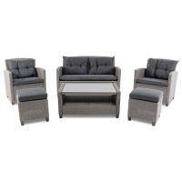 Набір садових меблів Di Volio Firenze сірий/графітовий