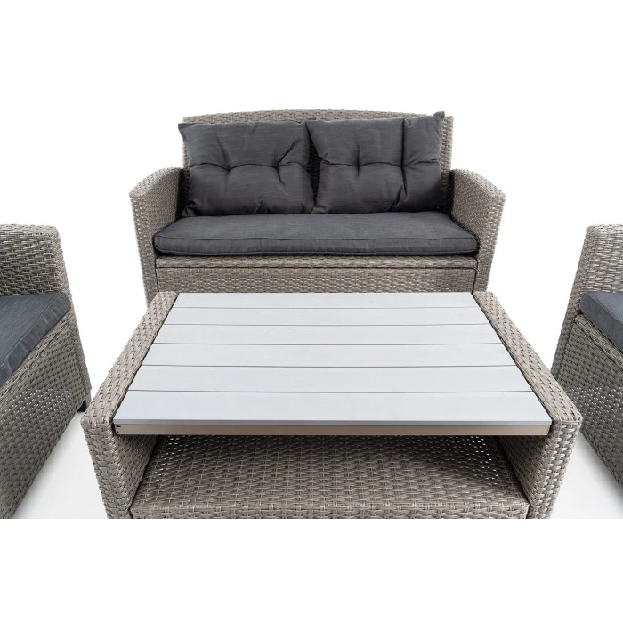 Набір садових меблів Di Volio Firenze сірий/графітовий