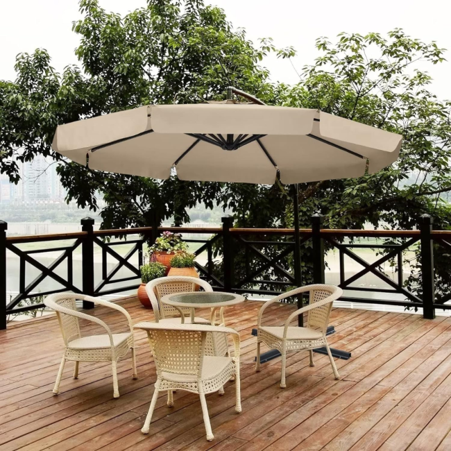 Зонтик садовый Di Volio EMPOLI 300см бежевый