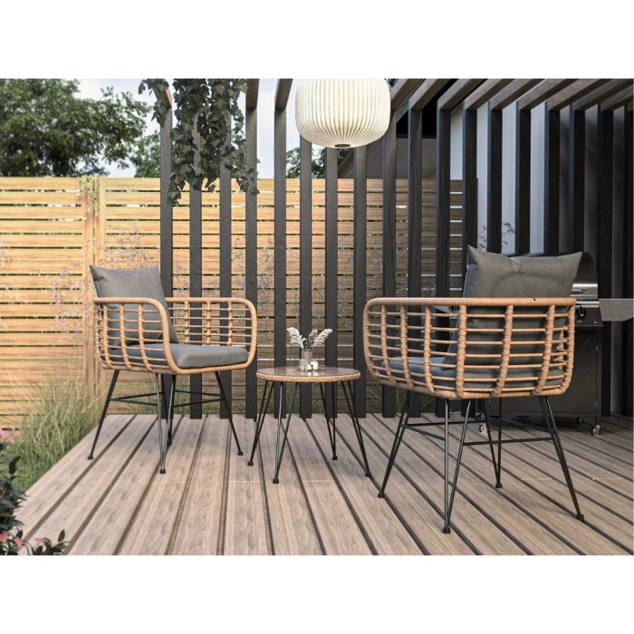 Набір садових меблів Di Volio Savio бежевий/темно-сірий