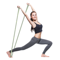 Резинка для фітнесу з петлями Gymtek 86,5 х 4см зелена