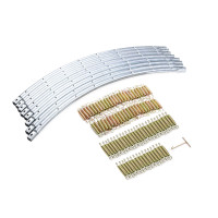 Батут Hop-Sport 14ft (427см) зелений із зовнішньою сіткою