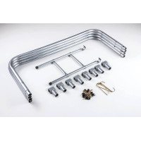 Батут Hop-Sport 14ft (427см) зелений із зовнішньою сіткою