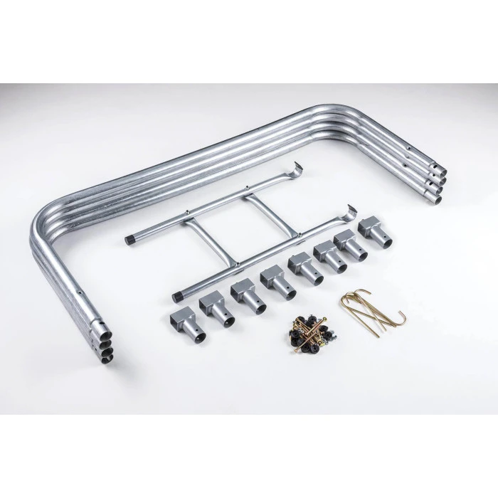 Батут Hop-Sport 14ft (427см) зелений із зовнішньою сіткою