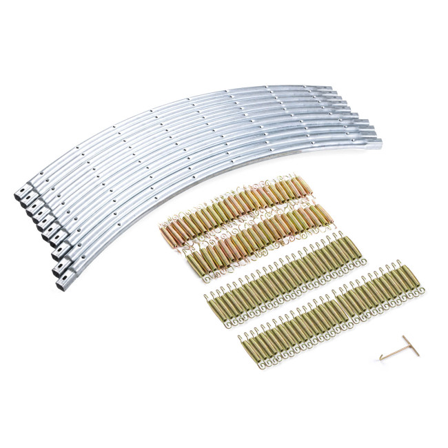 Батут Hop-Sport 16ft (488см) синий с наружной сеткой