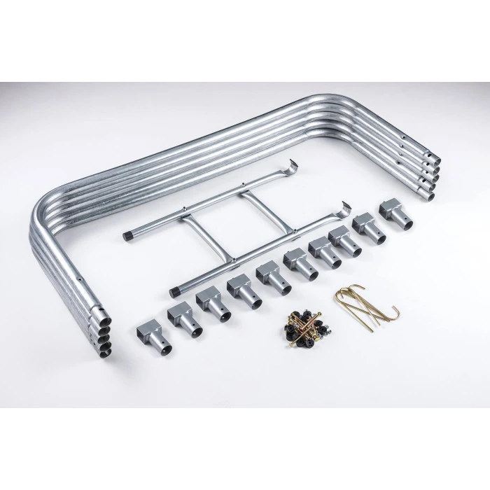 Батут Hop-Sport 16ft (488см) синій із зовнішньою сіткою