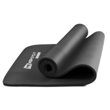 Мат для фітнесу та йоги Hop-Sport HS-N010GM 1см чорний