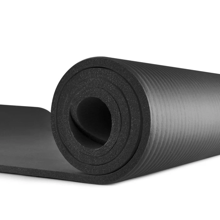 Мат для фітнесу та йоги Hop-Sport HS-N010GM 1см чорний