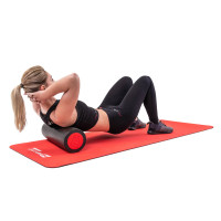 Массажный ролик (валик, роллер) Hop-Sport EPE 45см черно-красный