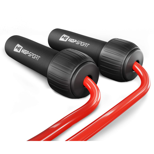 Скакалка з обтяжувачем Hop-Sport HS-F050JR червона