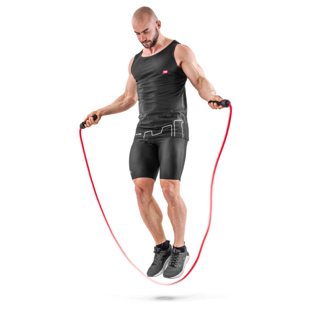 Скакалка з обтяжувачем Hop-Sport HS-F050JR червона