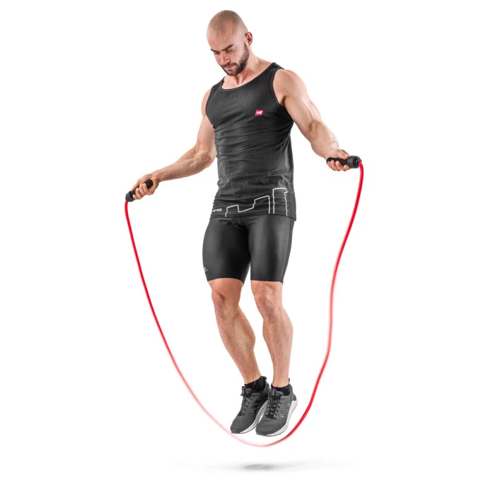 Скакалка с утяжелителем Hop-Sport HS-F050JR красная