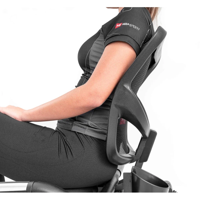 Горизонтальный велотренажер Hop-Sport HS-095L Scale черный+мат