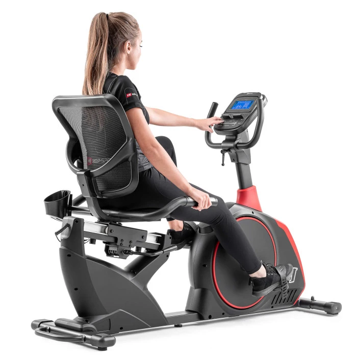 Горизонтальный велотренажер Hop-Sport HS-095L Scale черный+мат