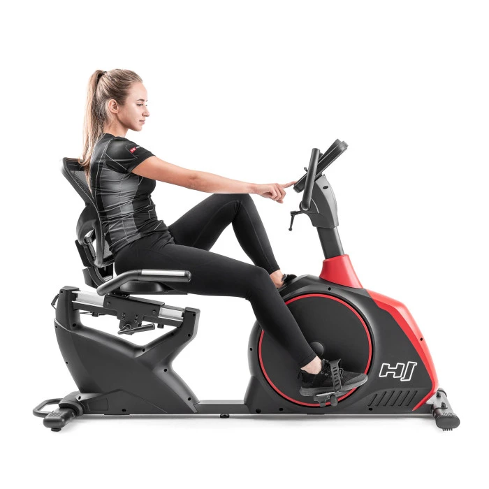 Горизонтальный велотренажер Hop-Sport HS-095L Scale черный+мат