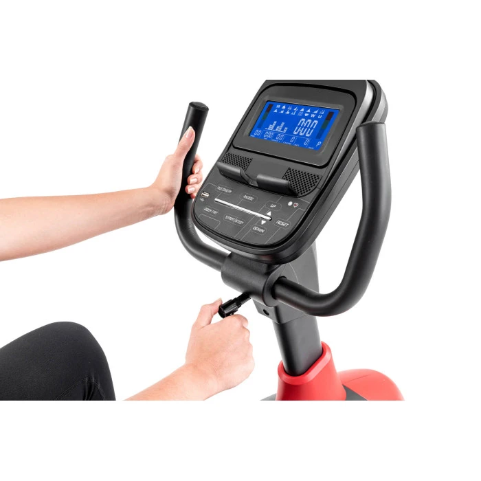 Горизонтальный велотренажер Hop-Sport HS-095L Scale черный+мат