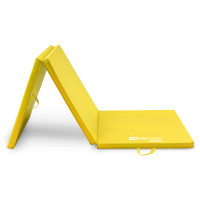 Мат гимнастический Hop-Sport HS-064FM 4см жесткий желтый.