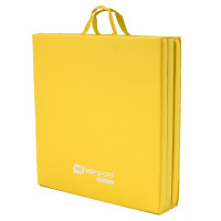 Мат гимнастический Hop-Sport HS-064FM 4см жесткий желтый.