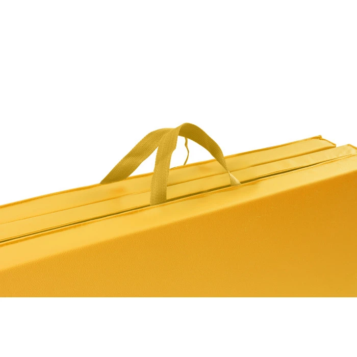 Мат гимнастический Hop-Sport HS-064FM 4см жесткий желтый.