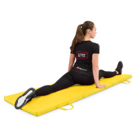 Мат гимнастический Hop-Sport HS-064FM 4см жесткий желтый.