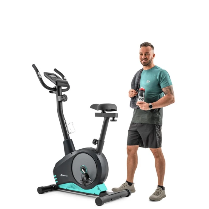 Велотренажер Hop-Sport HS-2080 Spark черно-бирюзовый (2020)