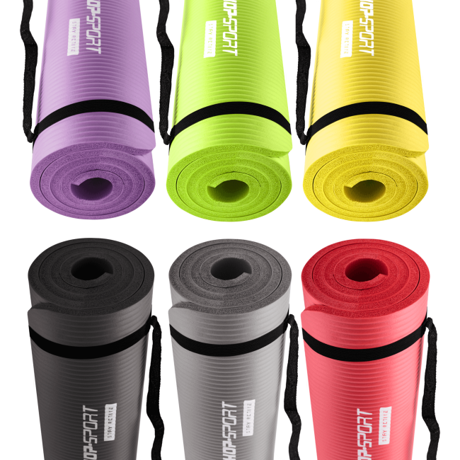 Мат для фитнеса и йоги Hop-Sport HS-N015GM 1,5см салатовый